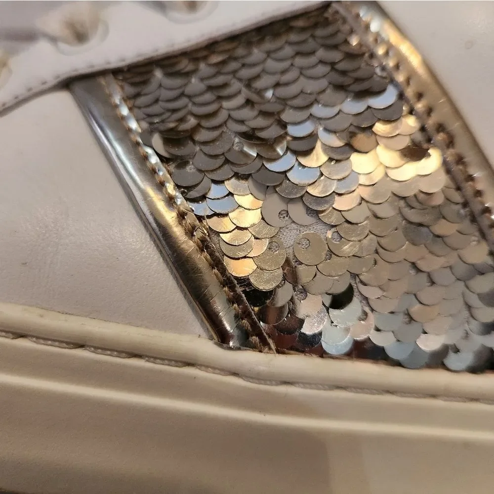 Tory Burch Carter Sequins Sneakers Size 10